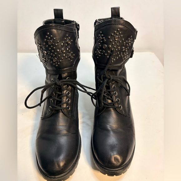 MIA Perry Black Studded Combat Boots size 8.5 - Picture 7 of 15